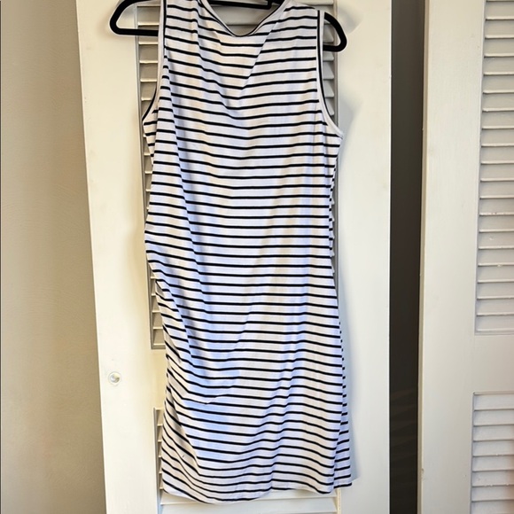 BTFBM Striped Sleeveless Dress with Rauching size XL - Picture 9 of 11